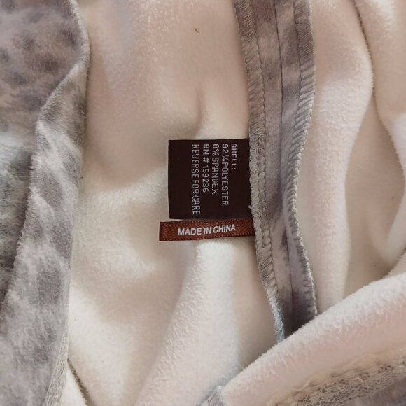 J. McLaughlin Delilah Gray Animal Cheetah Print Suede Sheath Midi Mod Dress - Picture 8 of 8